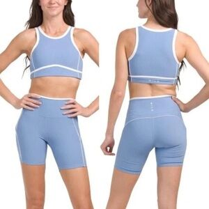 WILO THE LABEL BLUE SPORTS BRA
